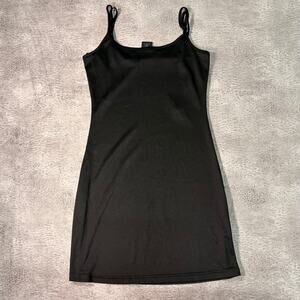 Kardashion Kollection Black Mini Slip Dress